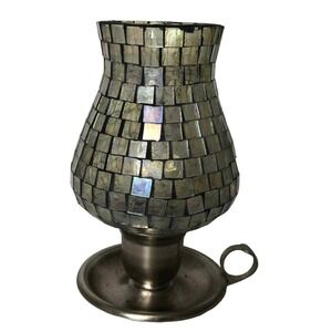Mosaic Candle Holder Candlestick Holder Vintage‎ Shabby Chic Home Decor Accent